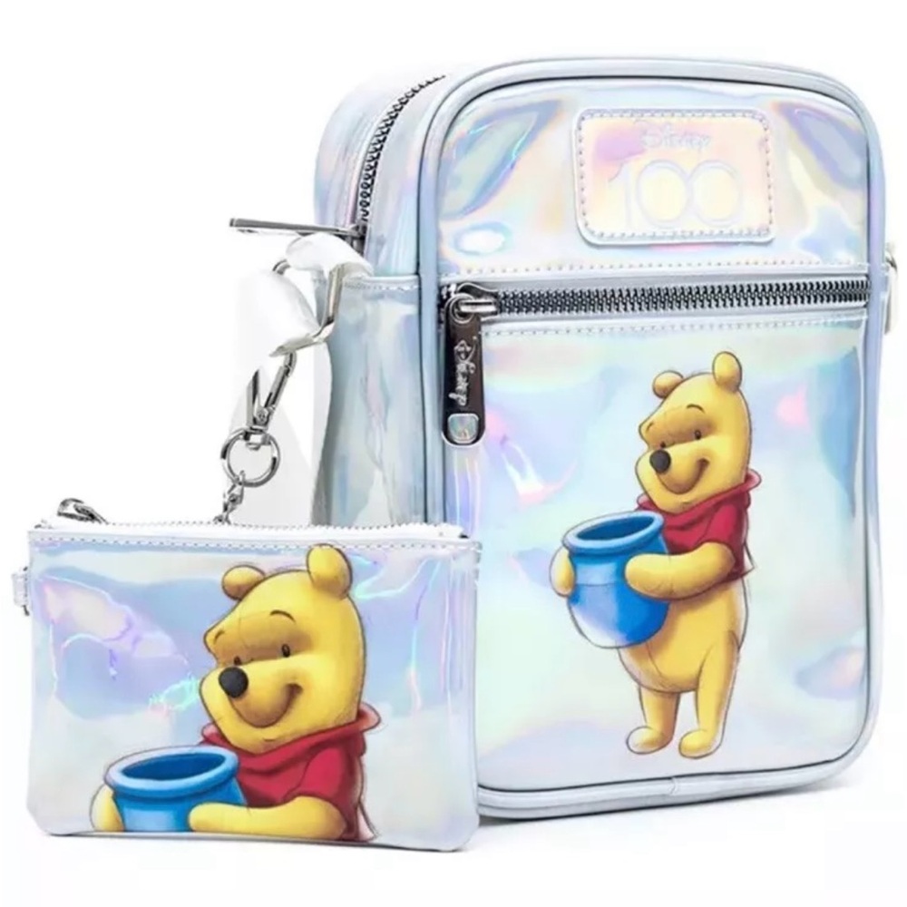 NEW Buckle-Down X Disney 100th Anniversary Winnie/Pooh Holographic Crossbody Bag